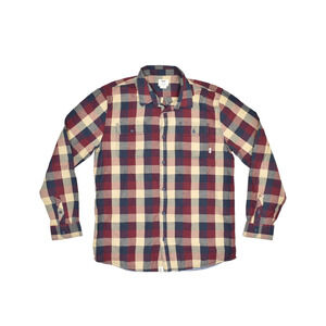 Vans Men's Plaid Flannel Button Down Shirt Size XXL Big & Tall Long Sleeve